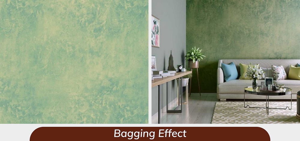 Bagging effect on wall