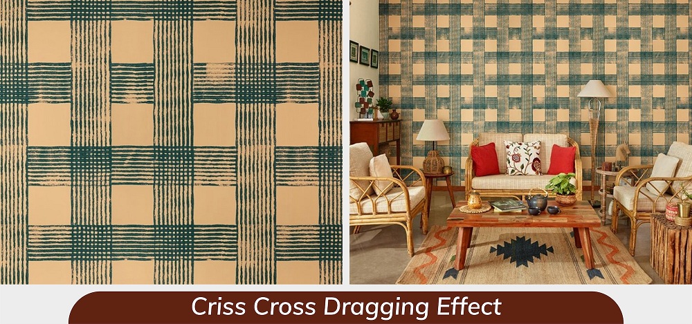 Criss-cross dragging with contrasting colour