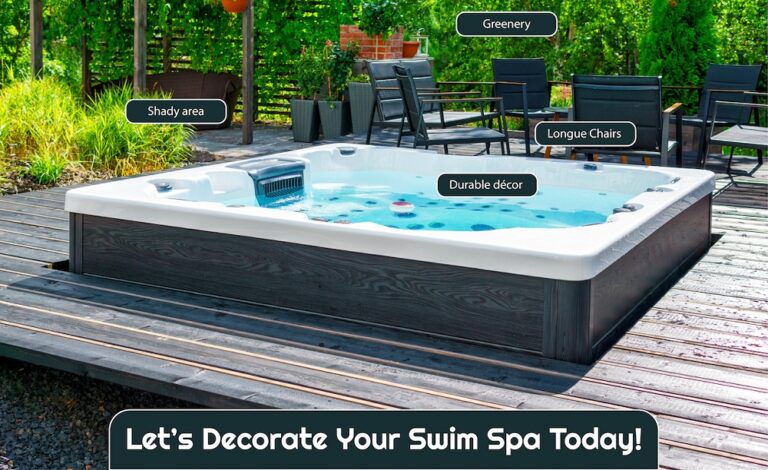 Decorating a swim spa