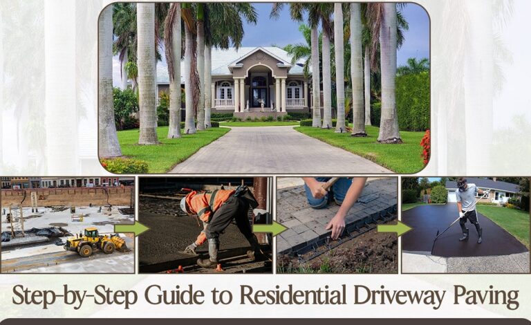 Residential driveway paving