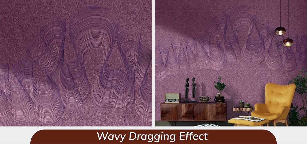 Wavy dragging effect