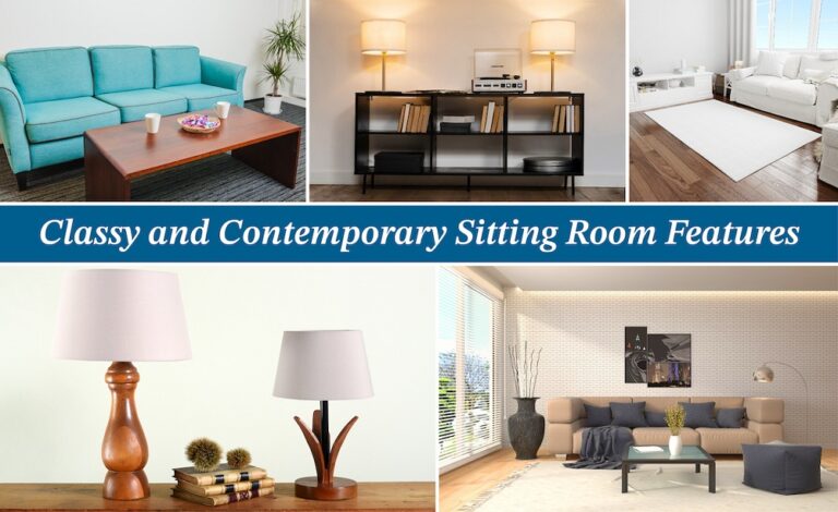 Classy and Contemporary Sitting Room Features