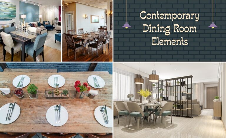 Contemporary Dining Room Elements