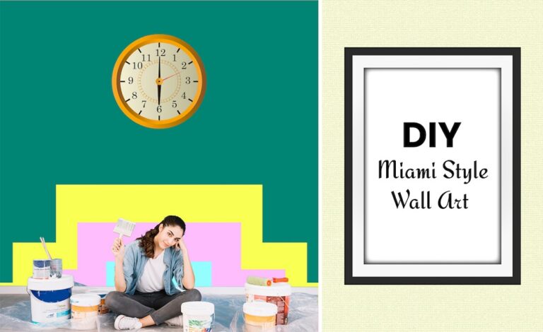 DIY Miami Style Wall Art
