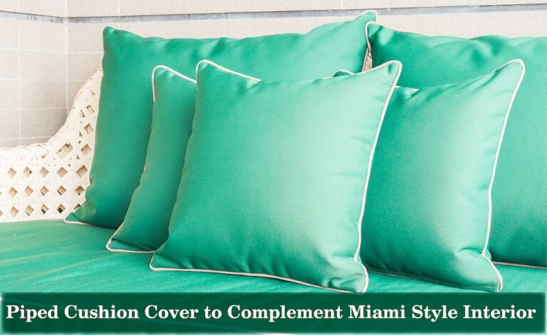 DIY piped cushion cover