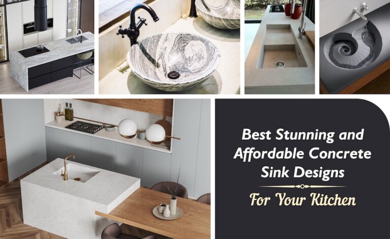 Best Stunning and Affordable Concrete Sink Designs For Your Kitchen