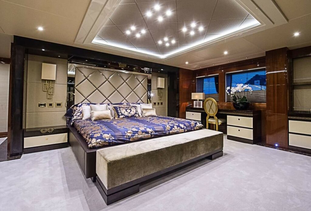 Bedroom Consists of Wooden Rectangular Bed