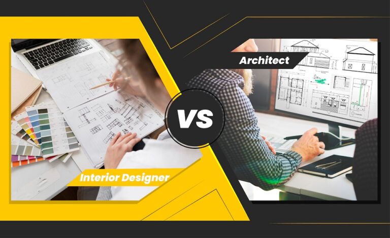 Difference between architect and interior designer