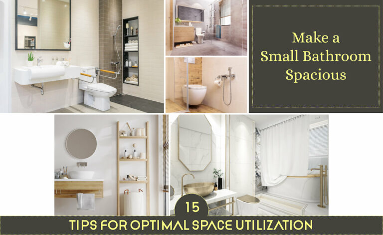 Make a Small Bathroom Spacious: 15 Tips for Optimal Space Utilization