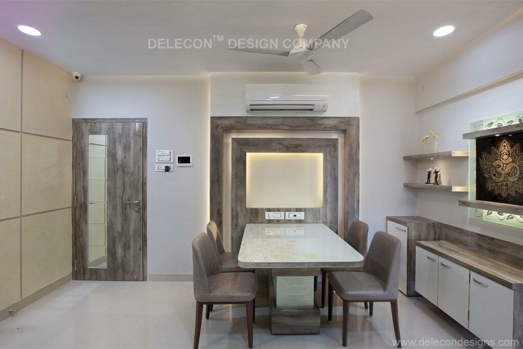 The Dining Space Consists of 4-Seater Dining Table