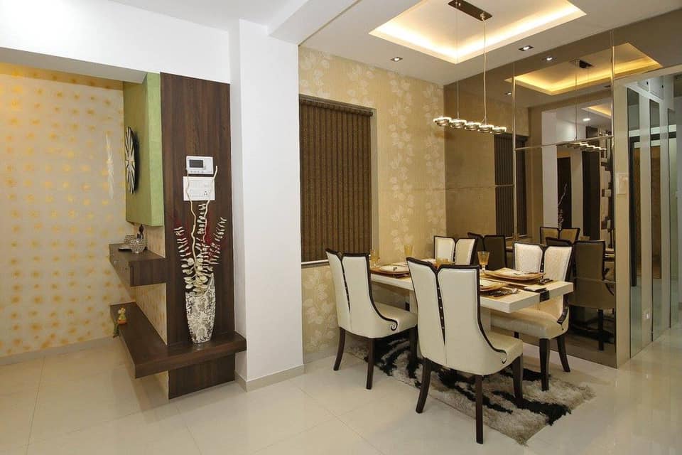 The Dining Room Consists of 4 Seater Rectangular Dining Table