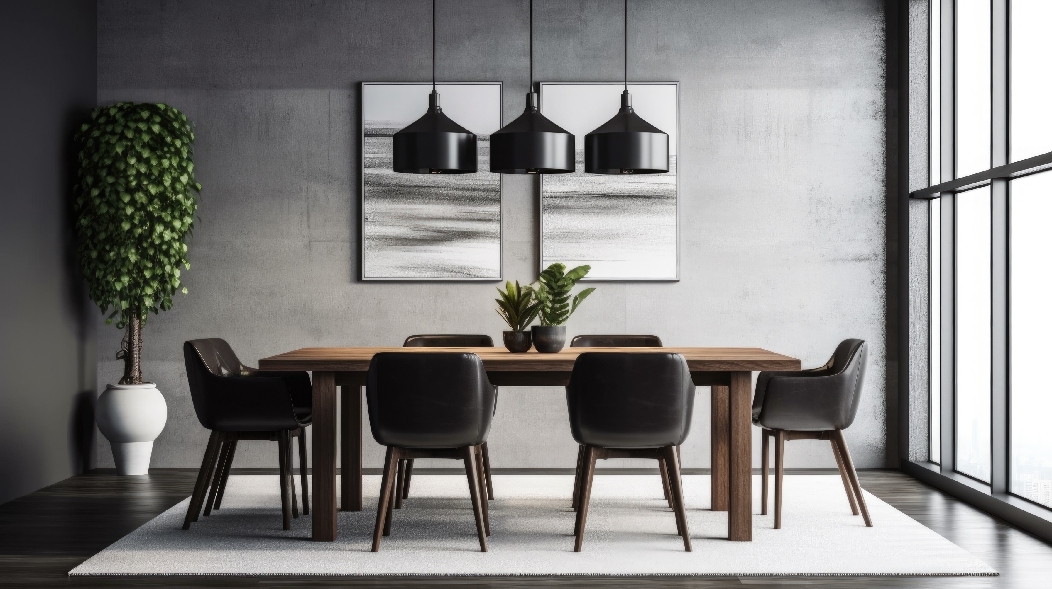 Black Wooden Dining Chairs