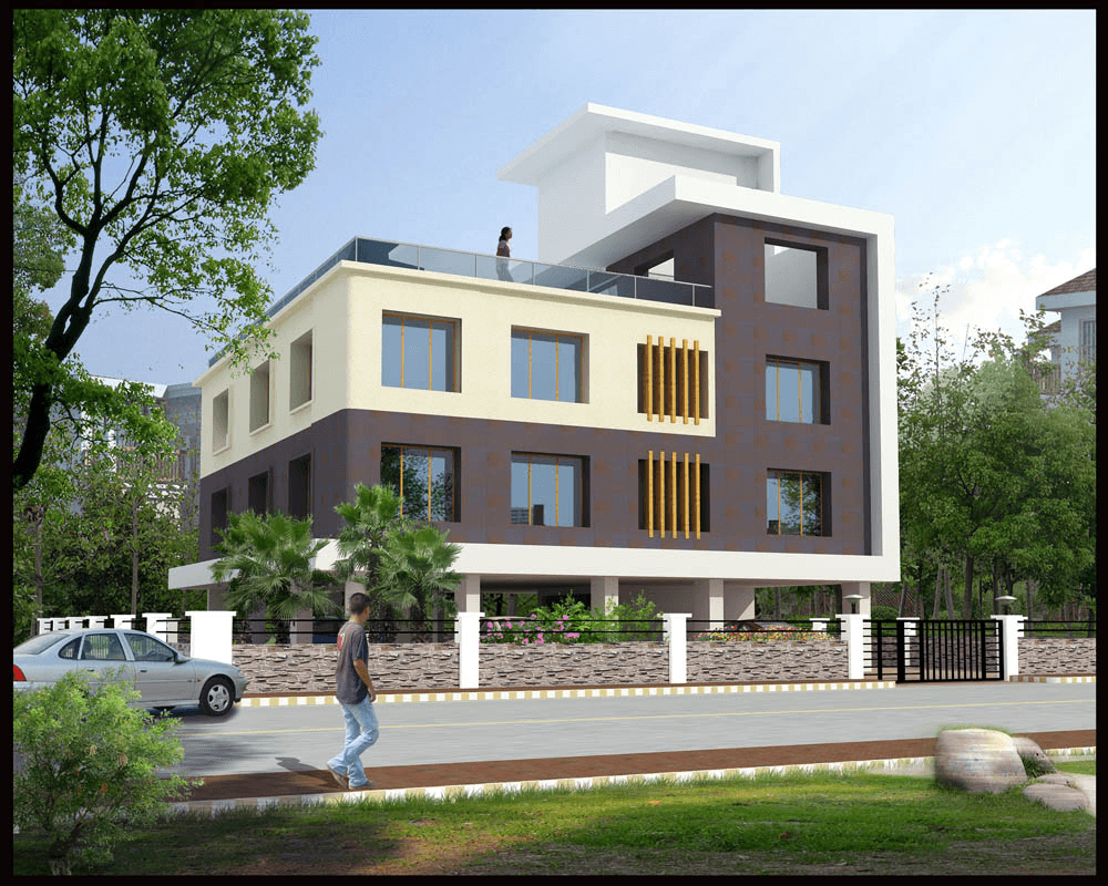Exterior view of Two Storeyed Residence