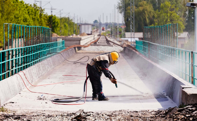 Sandblasting Concrete