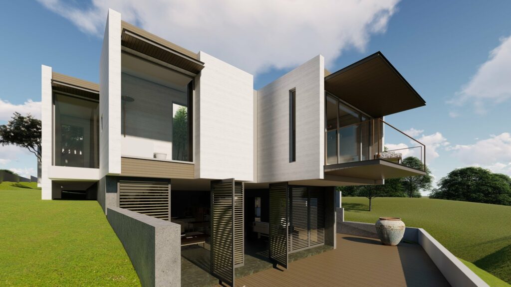 Two Storied Rectilinear House