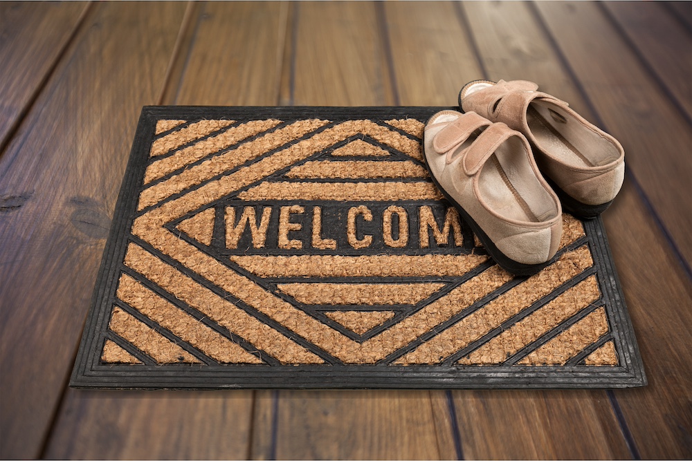 Coir Mat At The Entrance