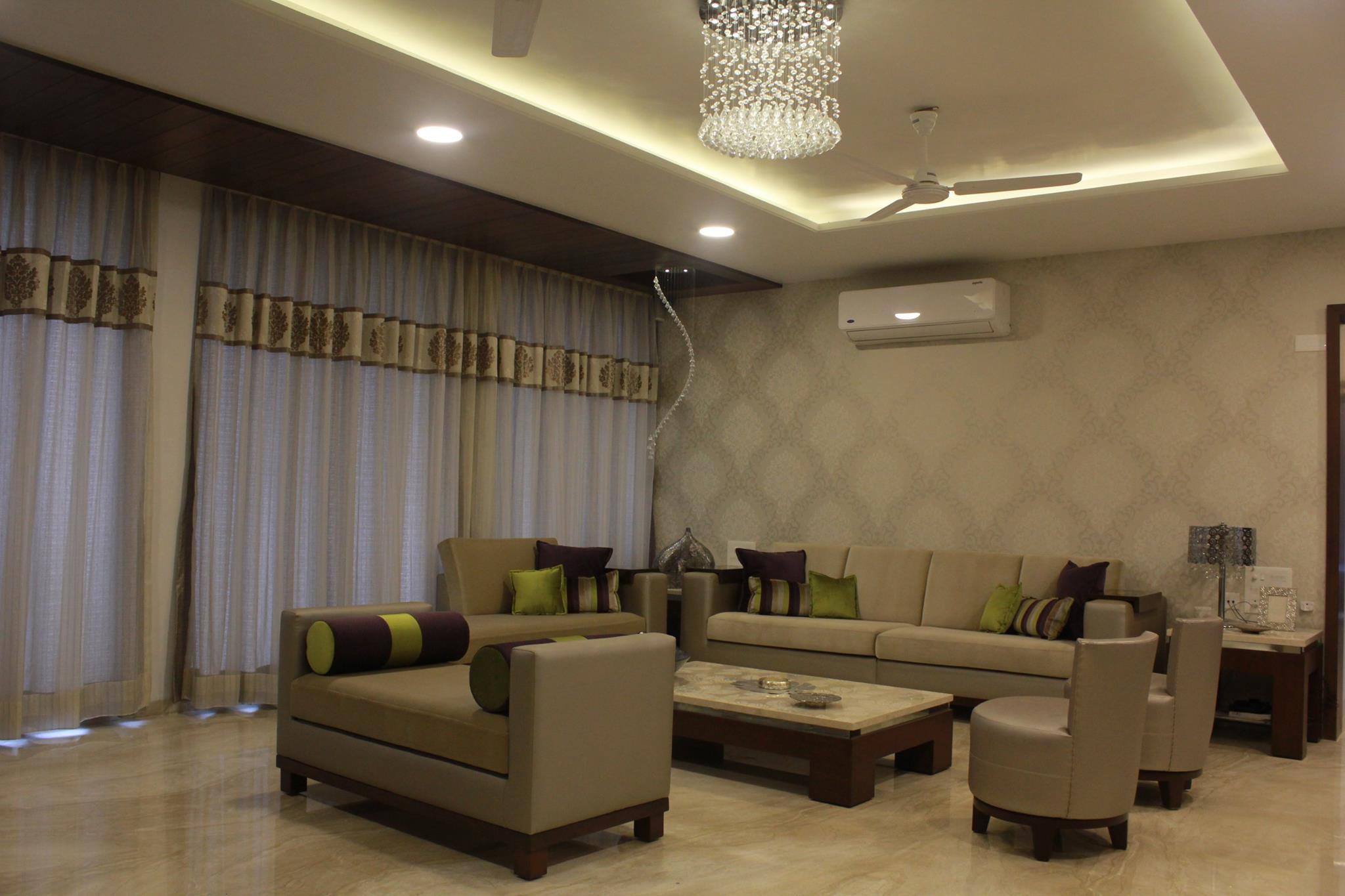 Golden Brown Living Room