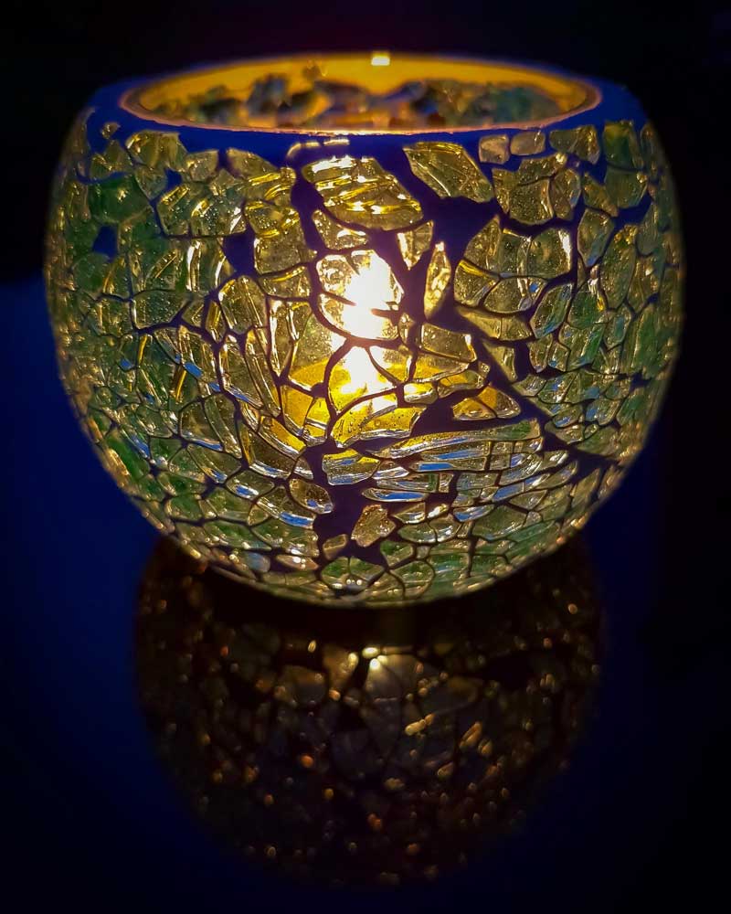 Glass Mosaic Tea light Candle Holders