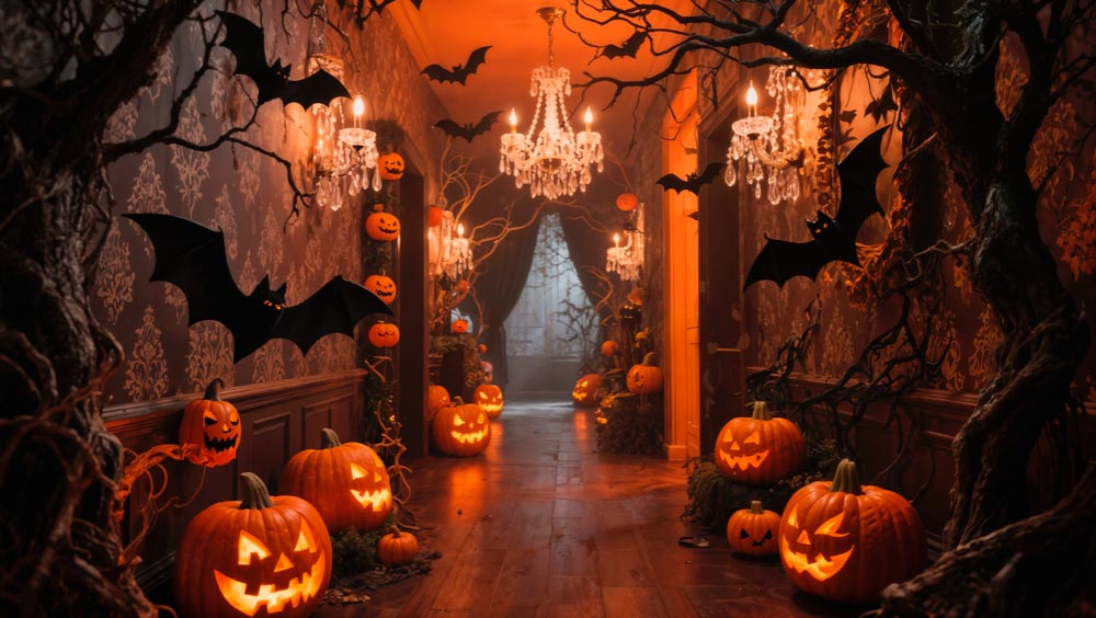 Halloween Theme Decorations in Room