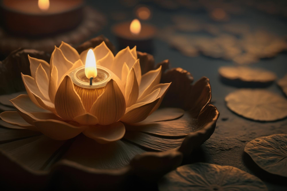 Lotus Candle Decor