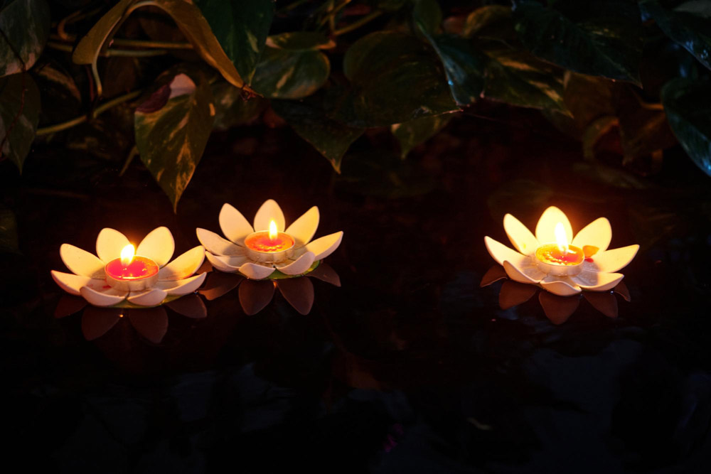Lotus Décor for Candle Diyas