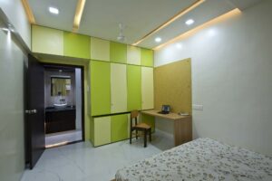 Clean Simple and Colourful Bedroom