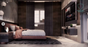 Luxurious Bedroom with a Refined, Minimalist Aesthetic