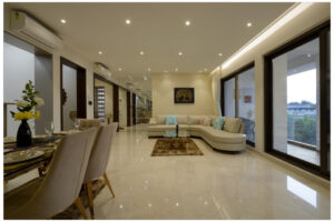 Modern Living and Dining Area