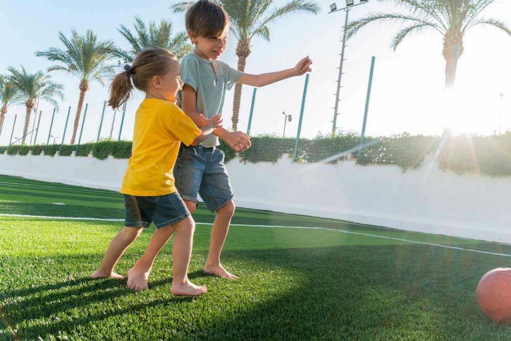 Artificial Grass is Comfortable Space to Play