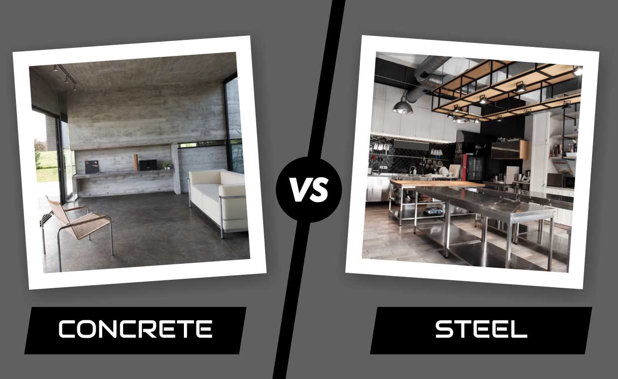 Steel vs Concrete Interiors