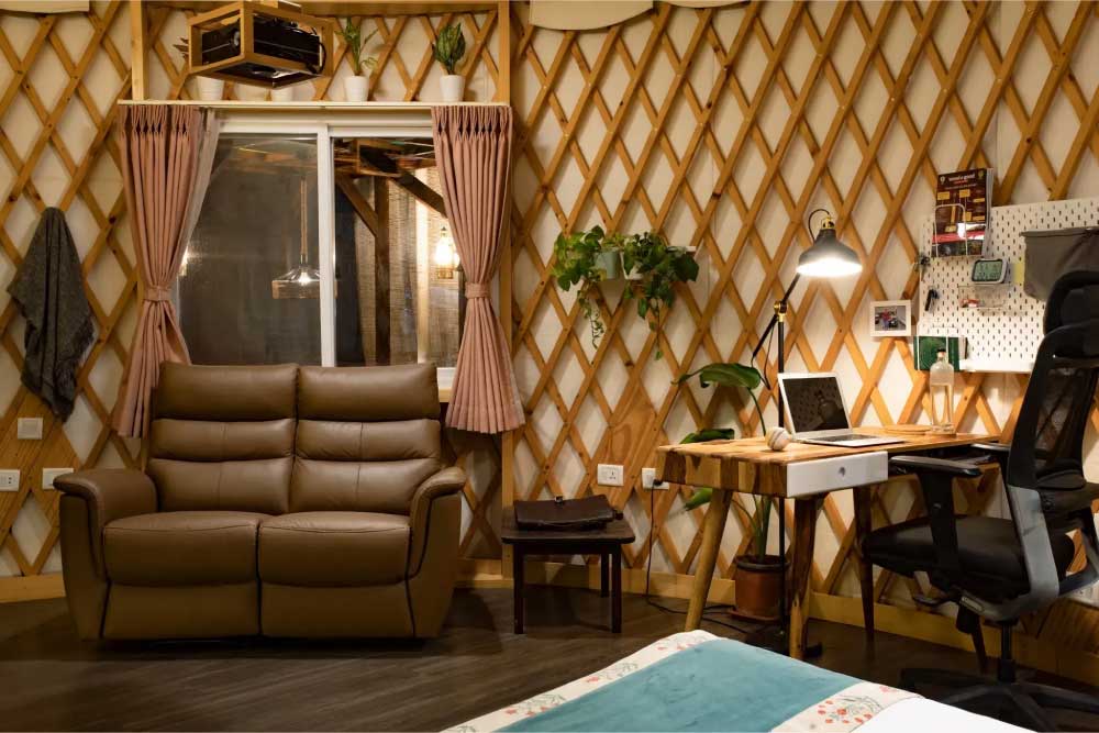 Interior of a Yurt