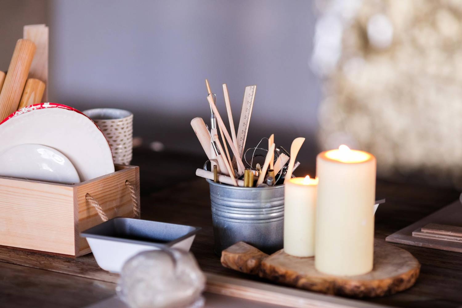 Candle Décor in Kitchen and Dining