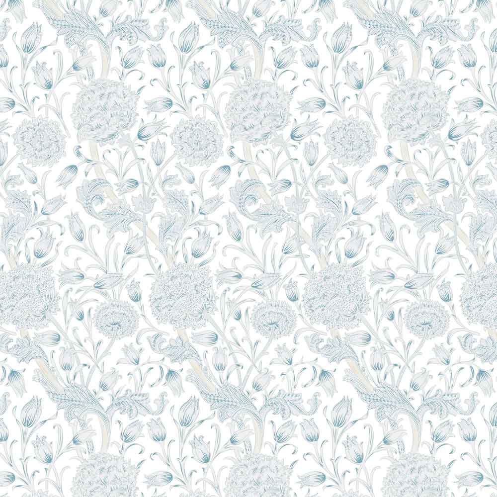 Classic Floral Trellis Wallpaper in a Clean Repeat