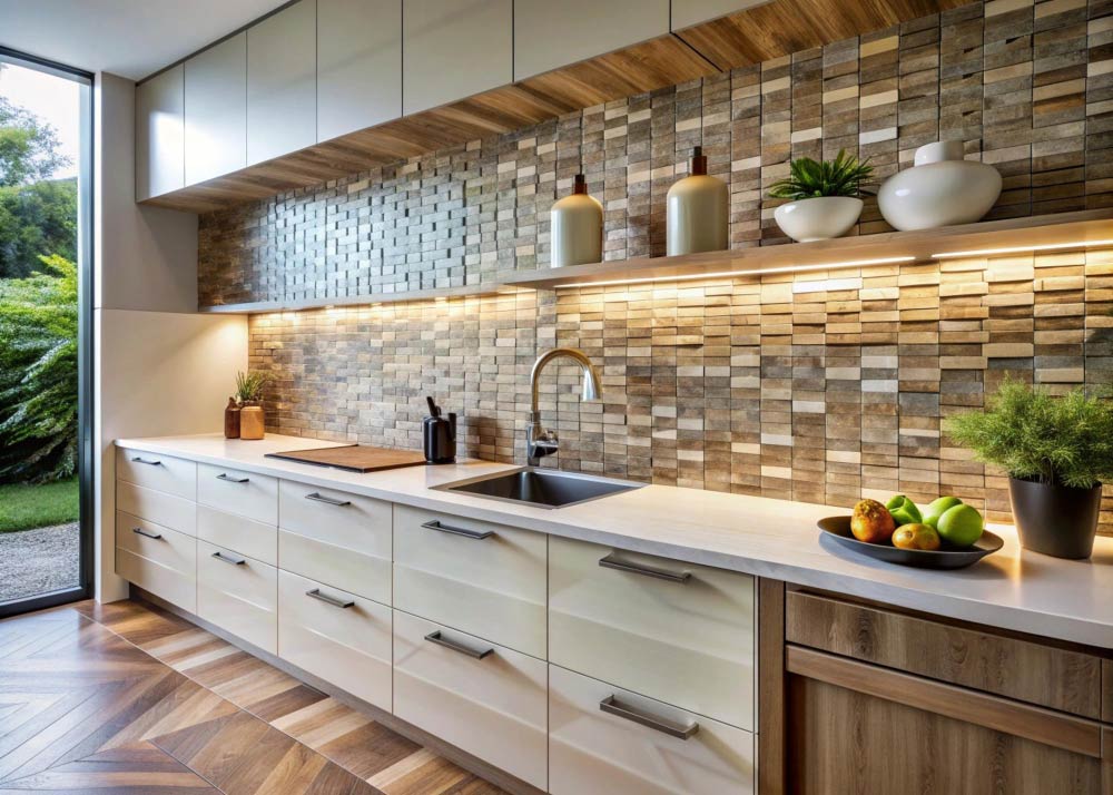 Lively Backsplashes in Modern