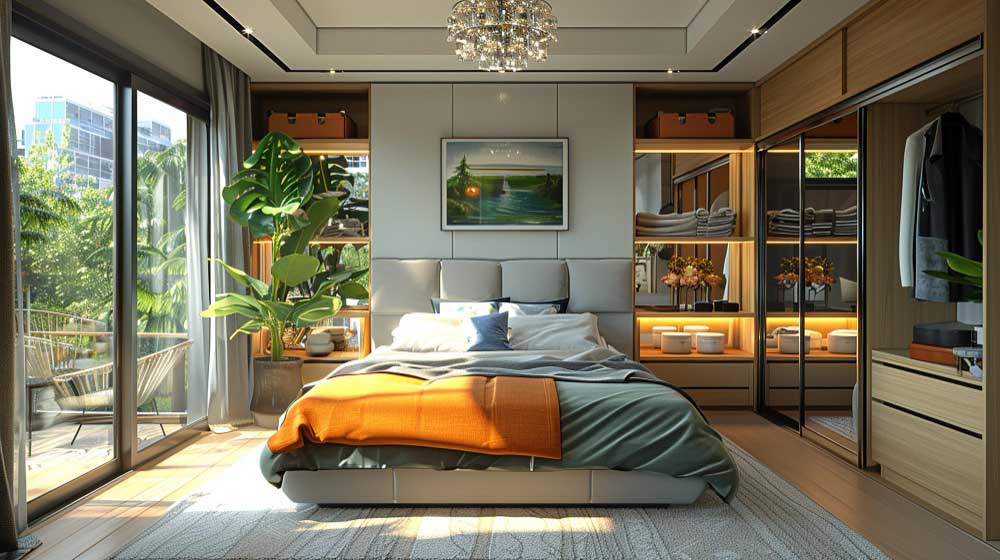 Avoid Space Wastage in Small Bedrooms