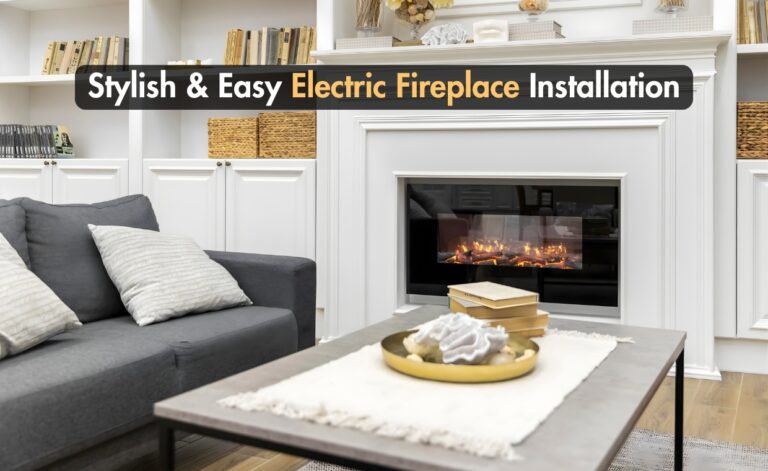 Contemporary Electric Fireplace Installation