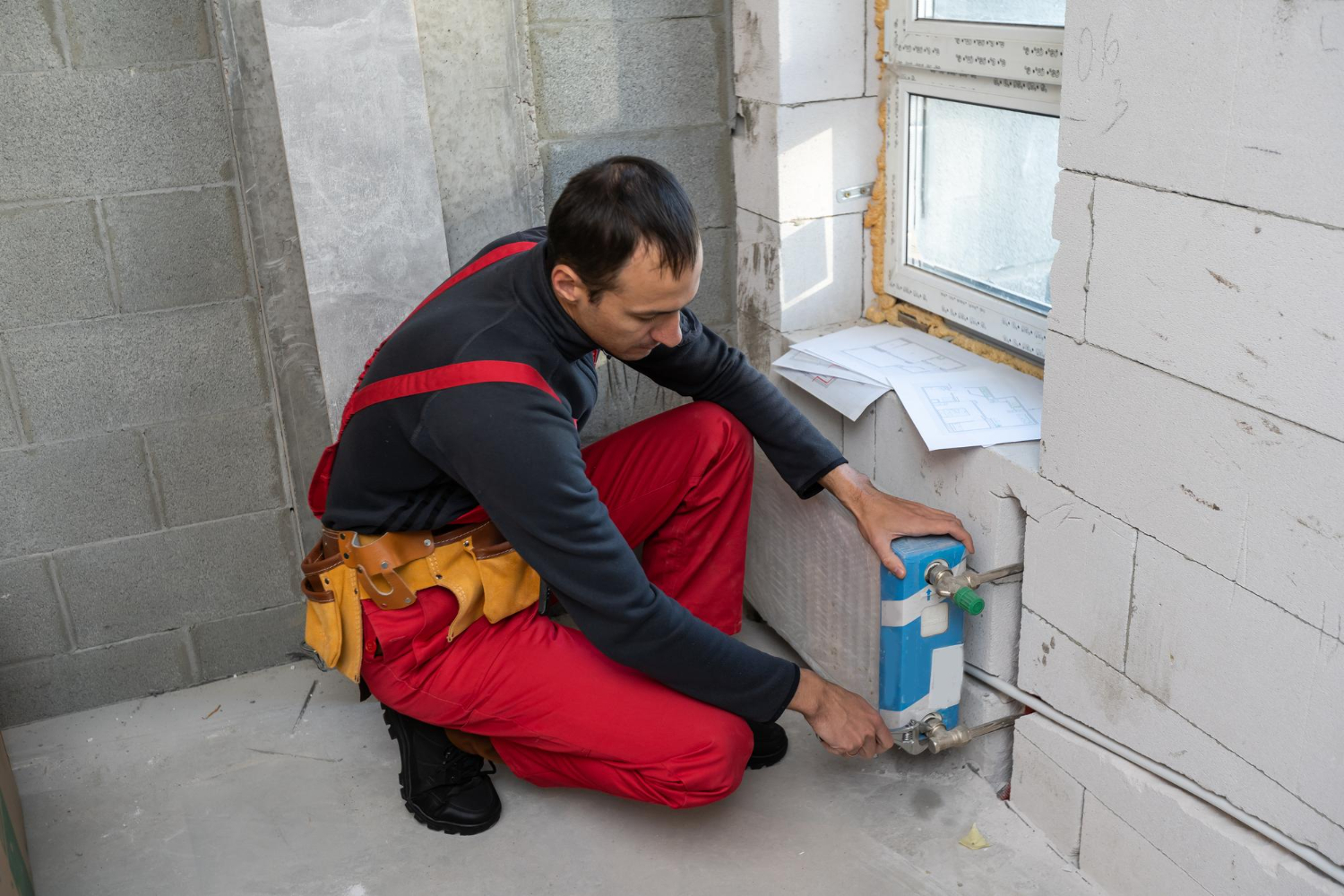 Handy Man Examining Issue