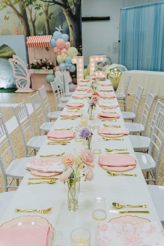 Table Décor for Birthday Dinner