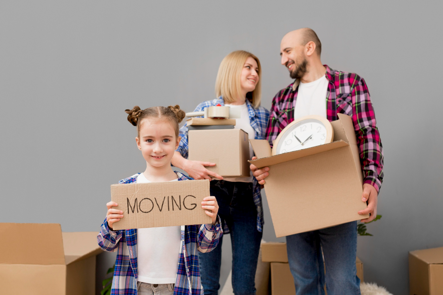 Family Moving out of Old House