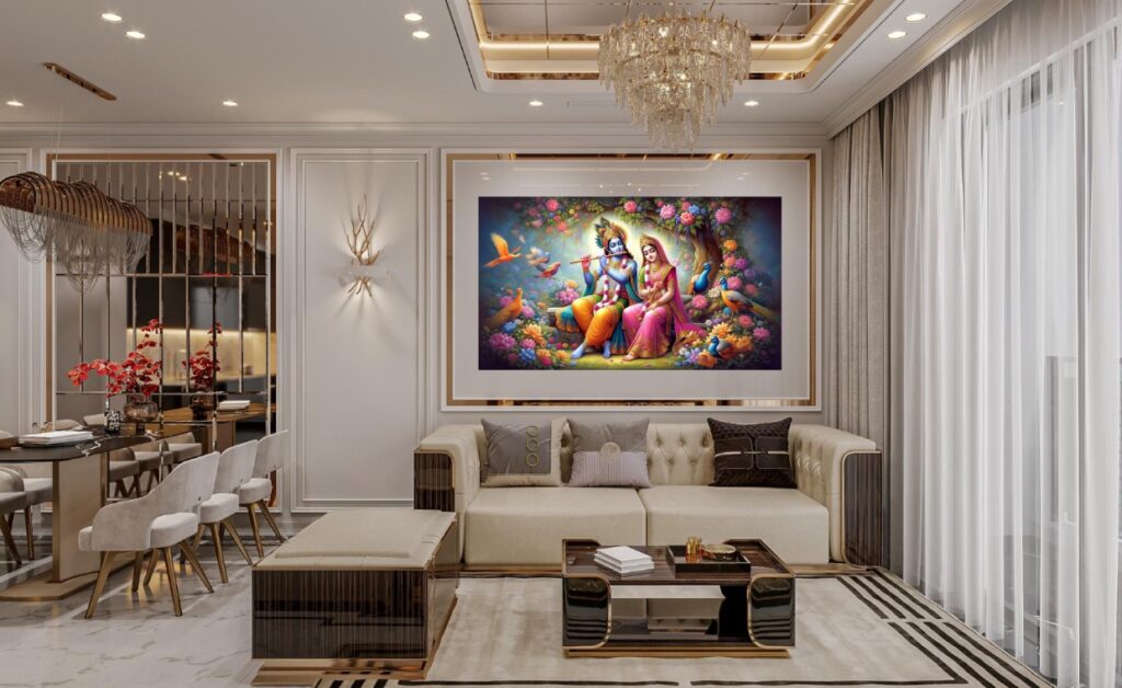 How to Use Radhe Krishna Painting in Home Decor
