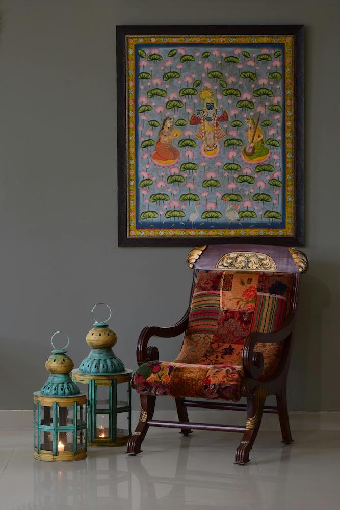 Painting Surrounded by Styling Decor